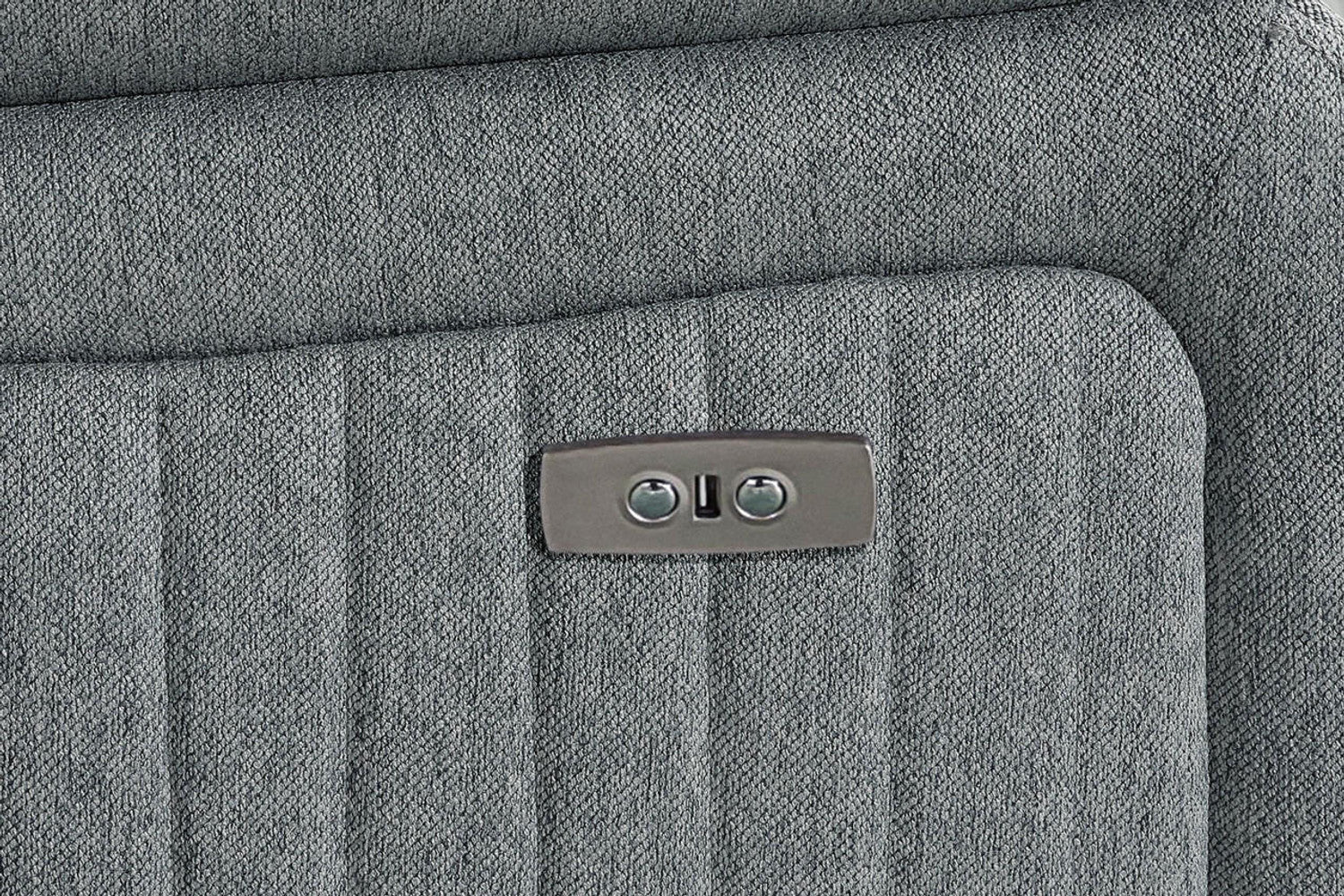 Linden Grey Sofa Set - Electirc Recliner With USB & Charging Ports - Available in 3, 2 & Armchair