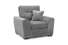 Load image into Gallery viewer, Maxwell Sofa Set - Grey Plush - Available in 3, 2 &amp; Armchair
