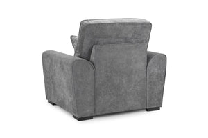 Maxwell Sofa Set - Grey Plush - Available in 3, 2 & Armchair