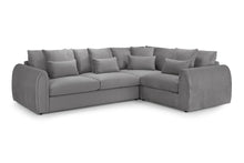 Load image into Gallery viewer, Mirabel Corner Sofa - Grey or Mocha Plush - Available in Left or Right Hand Facing
