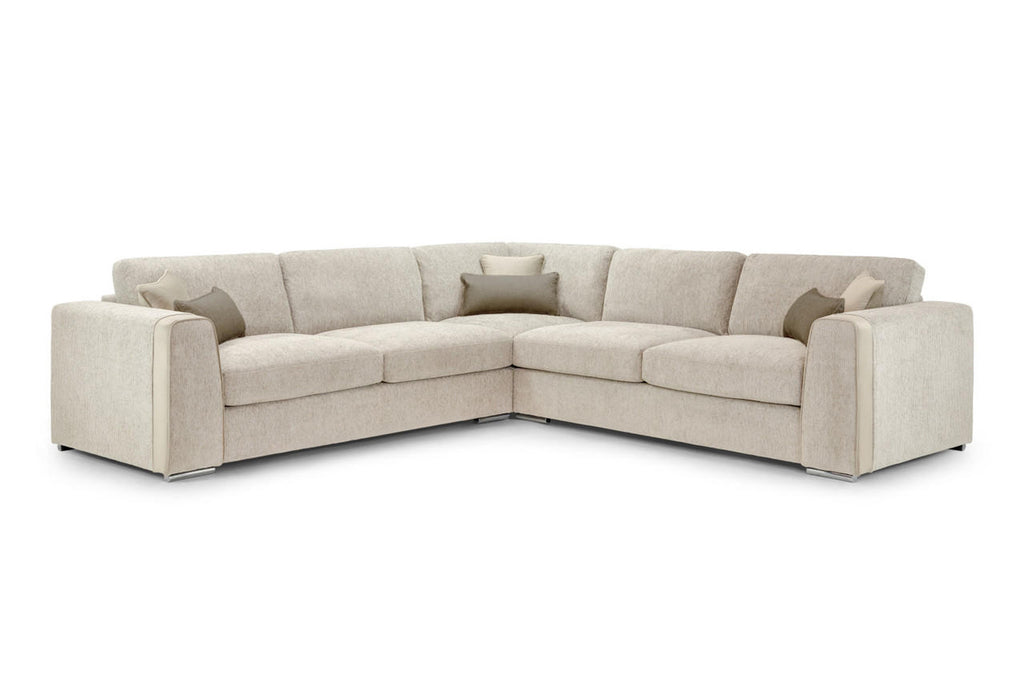 Naples Sofa - Grey or Beige or Mocha Plush - Available Corner, 3,2 & Armchair