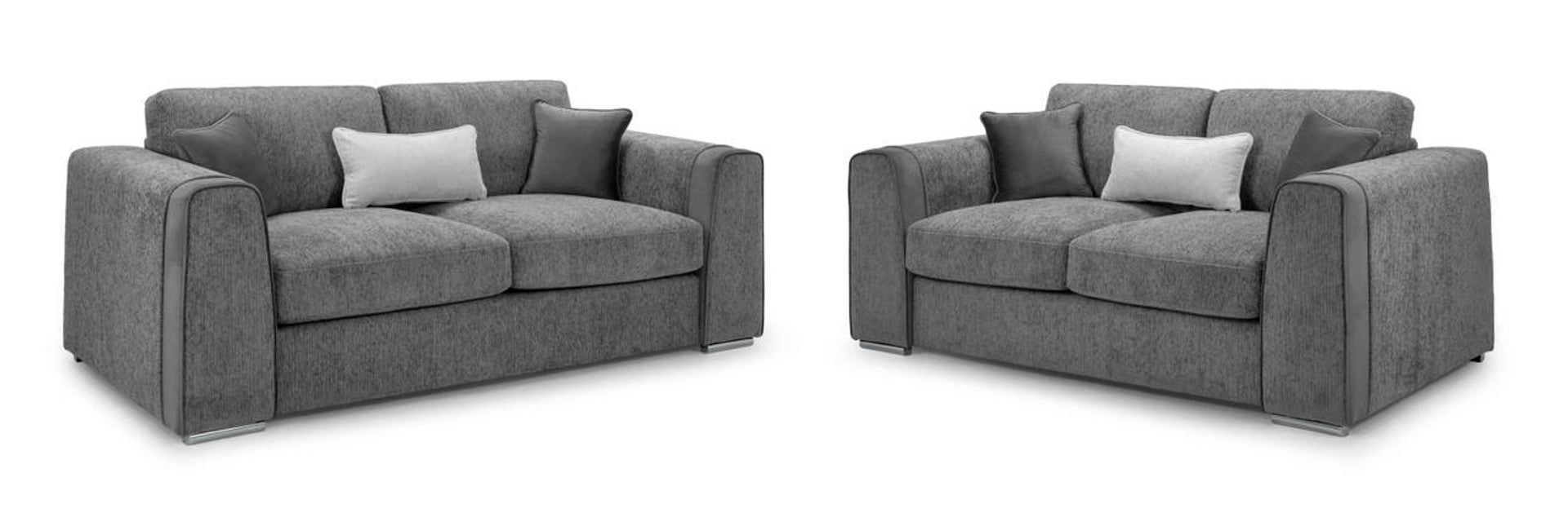 Naples Sofa - Grey or Beige or Mocha Plush - Available Corner, 3,2 & Armchair