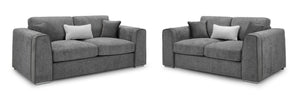 Naples Sofa - Grey or Beige or Mocha Plush - Available Corner, 3,2 & Armchair