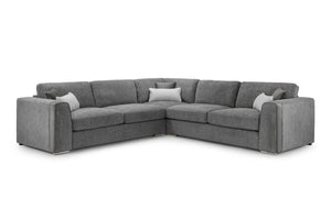 Naples Sofa - Grey or Beige or Mocha Plush - Available Corner, 3,2 & Armchair