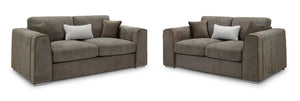 Naples Sofa - Grey or Beige or Mocha Plush - Available Corner, 3,2 & Armchair