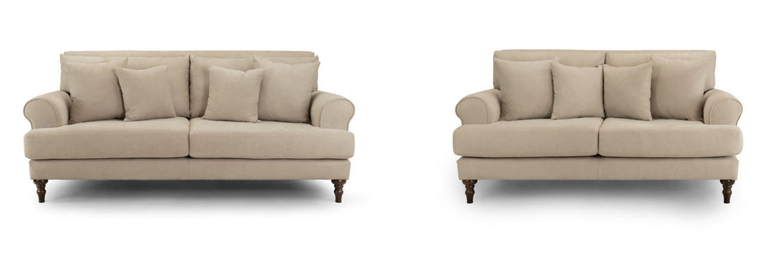 Summer Sofa - Beige or Grey - Available in 4, 3,2 Seaters & Armchair