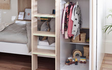 Load image into Gallery viewer, Kids Horizon Bunk Bed - Pale Wood And White - Optional Mattress
