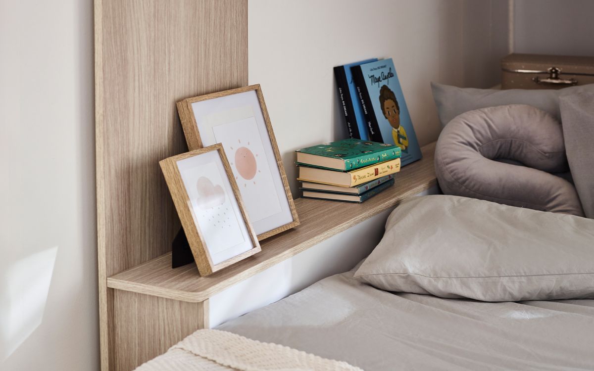 Kids Horizon Bunk Bed - Pale Wood And White - Optional Mattress