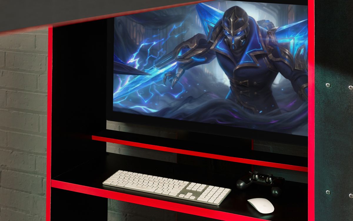 FB Gaming Bunk - Available in White or Black/Red
