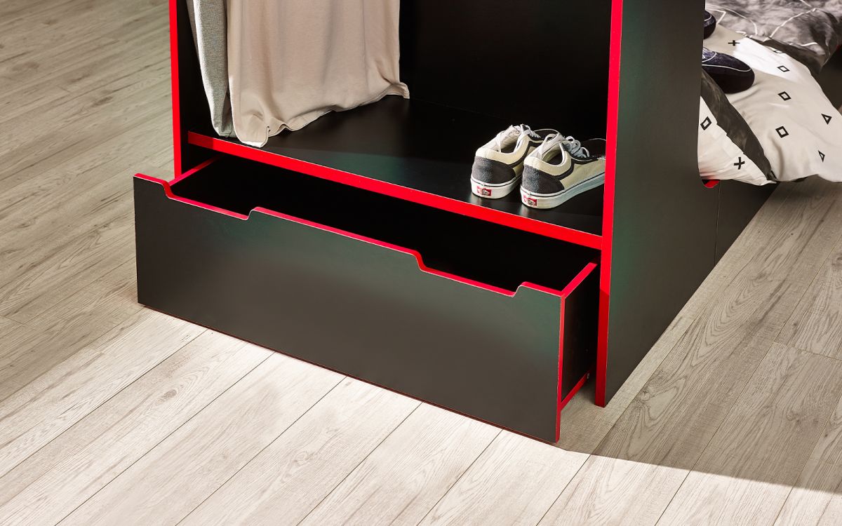 FB Gaming Bunk - Available in White or Black/Red
