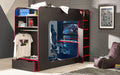 FB Gaming Bunk - Available in White or Black/Red