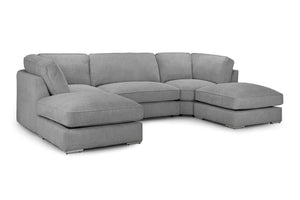 Inga Fullback Large Corner Sofa - Available Grey Or Biege - 330x200x200cm