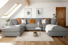 Load image into Gallery viewer, Inga Fullback Large Corner Sofa - Available Grey Or Biege - 330x200x200cm
