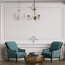Load image into Gallery viewer, Pegasus Candle Vintage Antique Brass French Chandelier Ceiling Light E14 - Available in 3, 5 &amp; 8 Candle
