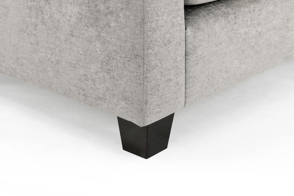 Jerry Sofa - Available in 3+2 or Armchair- Colour Options Leather Faux Black, Grey or Grey Fabric