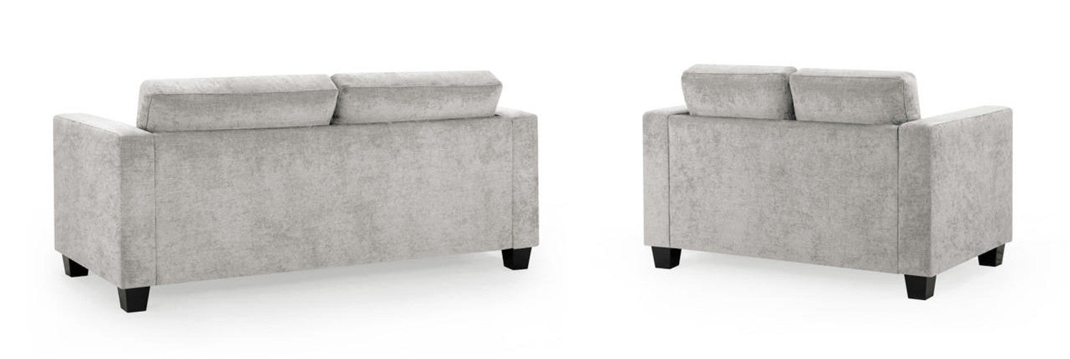 Jerry Sofa - Available in 3+2 or Armchair- Colour Options Leather Faux Black, Grey or Grey Fabric