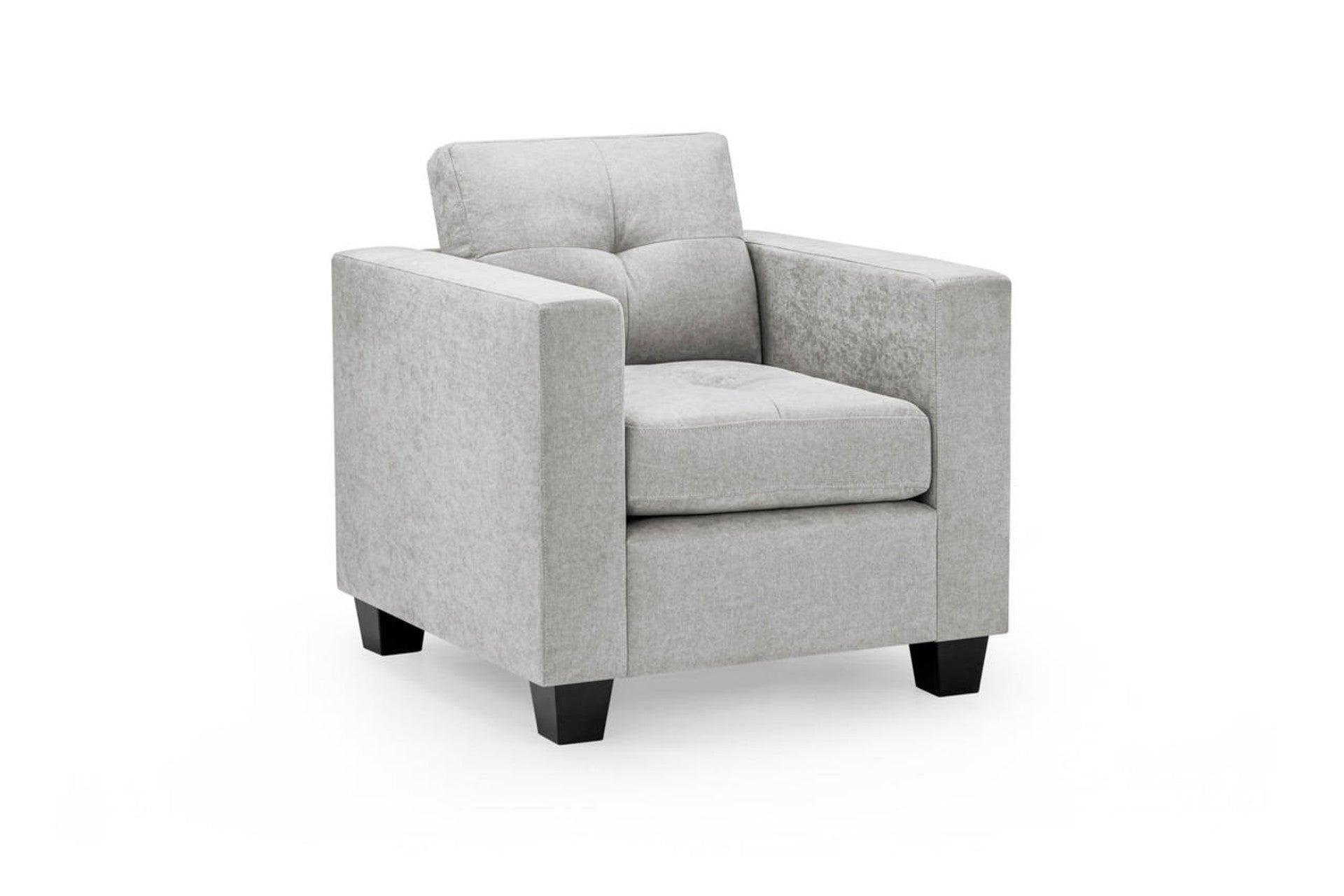 Jerry Sofa - Available in 3+2 or Armchair- Colour Options Leather Faux Black, Grey or Grey Fabric