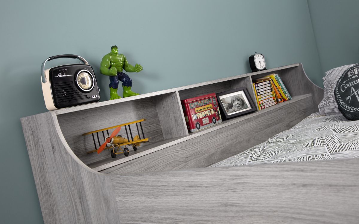 Jupiter Midsleeper - Available in White, Anthracite or Grey Oak - Mattress option