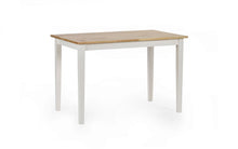 Load image into Gallery viewer, Linwood Small Dining Table (114cm x 68cm) - Oak Top &amp; White Legs - Bench &amp; Chair Option Available
