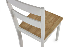 Linwood Small Dining Table (114cm x 68cm) - Oak Top & White Legs - Bench & Chair Option Available