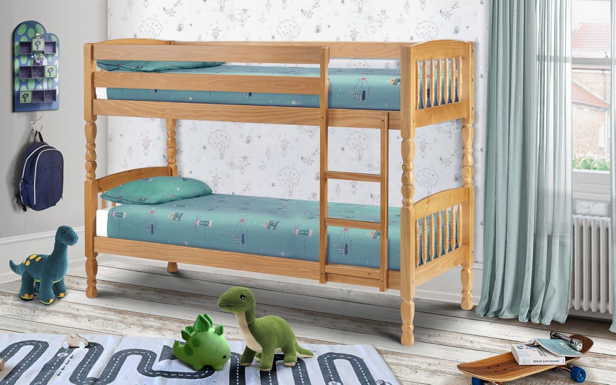 Traditional Link Bunk Bed - Pine
