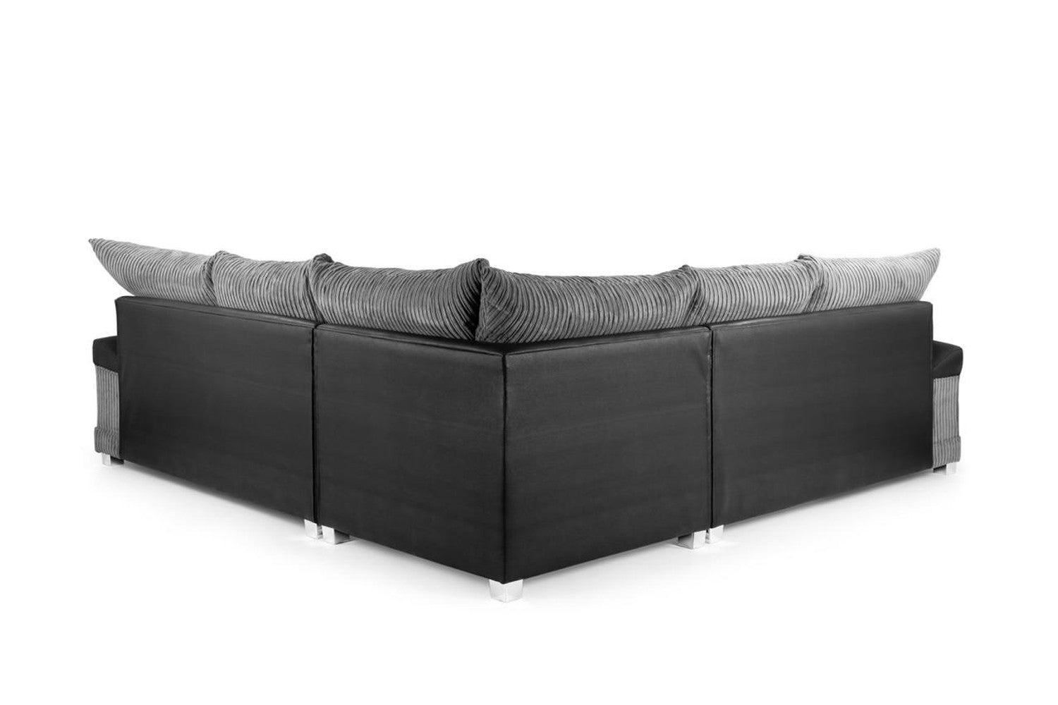 Logan Sofa - Black & Grey - Available in a Large Corner, 3+2 Set, Armchair & Swivel Chair