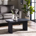 Louis Black Fluted Coffee Table - 50cm D x 90cm W x 40cm H