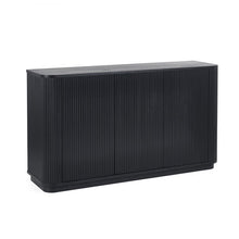 Load image into Gallery viewer, Louis Black Fluted SideBoard - 142Wcm x 40Dcm x 80Hcm
