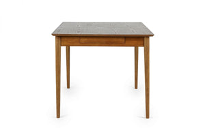 Lowry Extending Dining Table with 2 Drawers - Cherry Ash Finish - Matching Chair Option