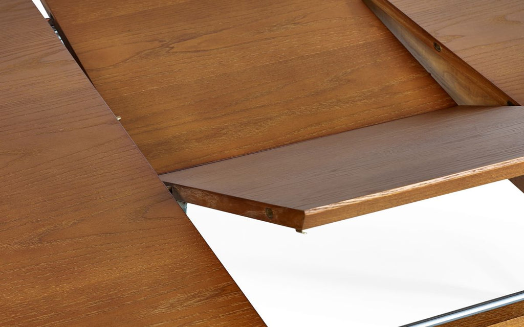 Lowry Extending Dining Table with 2 Drawers - Cherry Ash Finish - Matching Chair Option