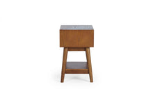 Load image into Gallery viewer, Lowry 1 Drawer Side/Bedside Table - Cherry Ash Finish
