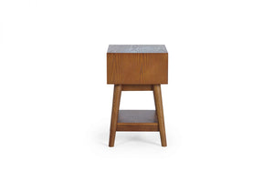 Lowry 1 Drawer Side/Bedside Table - Cherry Ash Finish