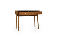 Load image into Gallery viewer, Lowry Writing Desk With 2 Drawers - Cherry Ash Finish
