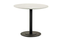 Load image into Gallery viewer, Luca White Marble Effect Round Table - 80W x 80D x 75H CM
