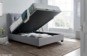 Lumley - Storage Bed Marbella Grey - Available in Double 4'6Ft or KingSize 5Ft