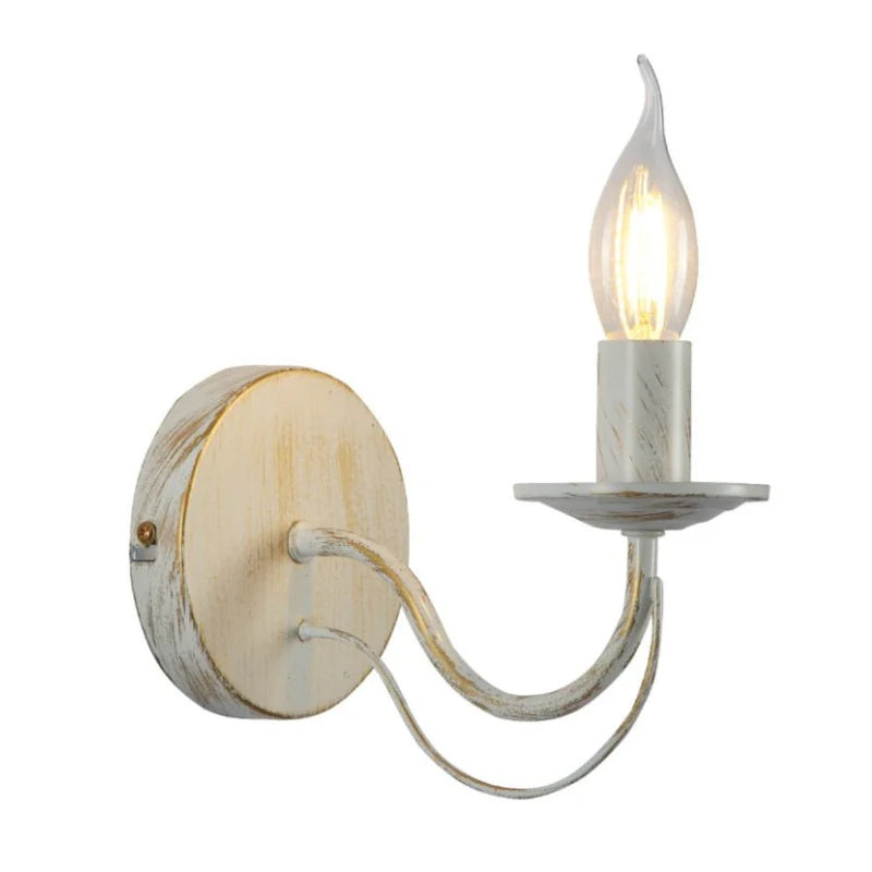 Orion Gold Brushed White Rice Minimalist Arm Candle Ceiling Chandelier Light - Wall Light Option - Available in 3, 5 & 8 Candle