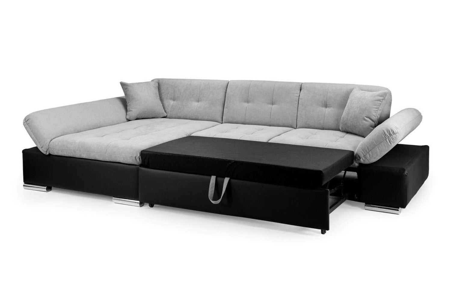 Malvi SofaBed - Colours Grey or Black & Grey - Available in LHF/RHF Corner