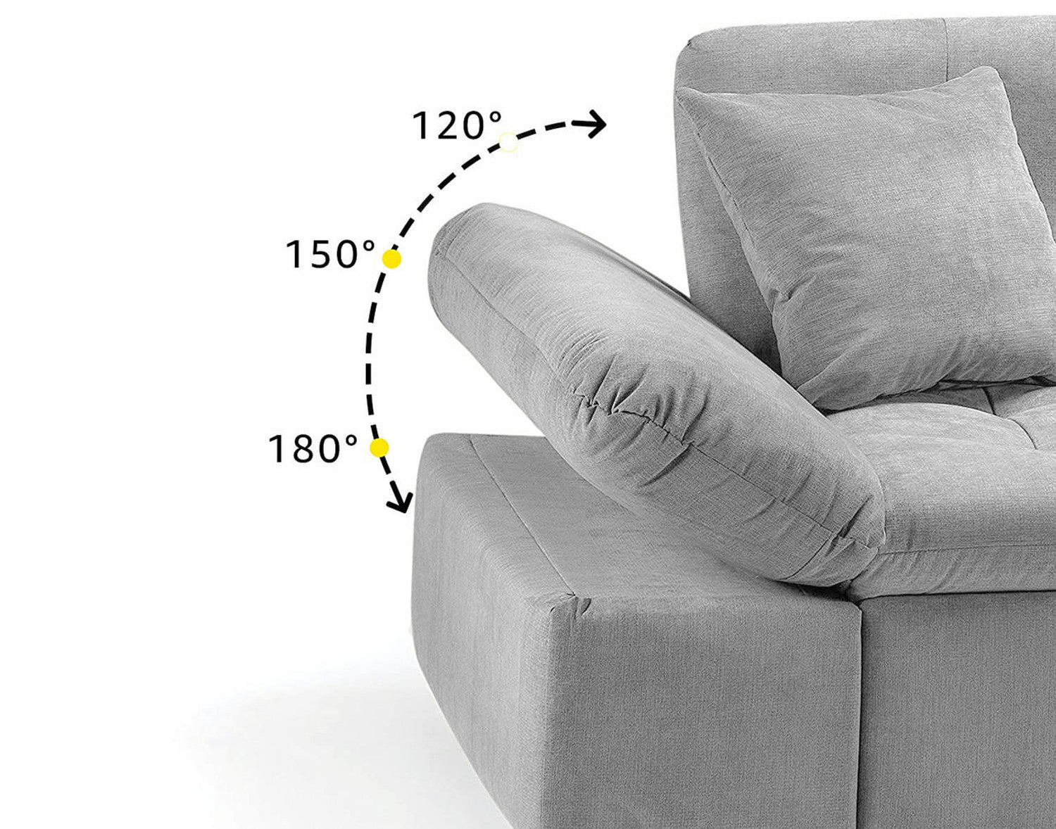 Malvi SofaBed - Colours Grey or Black & Grey - Available in LHF/RHF Corner