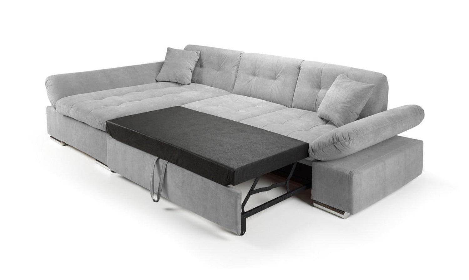 Malvi SofaBed - Colours Grey or Black & Grey - Available in LHF/RHF Corner