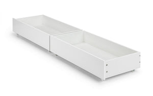 Stylish Manhattan Bookcase Bed - White - Optional Underbed Drawer