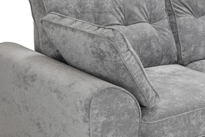 Maxwell Sofa Set - Grey Plush - Available in 3, 2 & Armchair