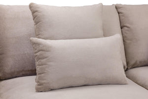 Mirabel Corner Sofa - Grey or Mocha Plush - Available in Left or Right Hand Facing