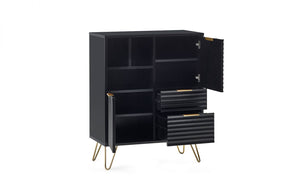 Murano Occasional Range - In Black - Available in: TV Unit, Coffee Table, 2 Door-2 Drawer SideBoard, Large Side Board, Compact Side Board, Lamp Table