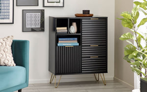 Murano Occasional Range - In Black - Available in: TV Unit, Coffee Table, 2 Door-2 Drawer SideBoard, Large Side Board, Compact Side Board, Lamp Table