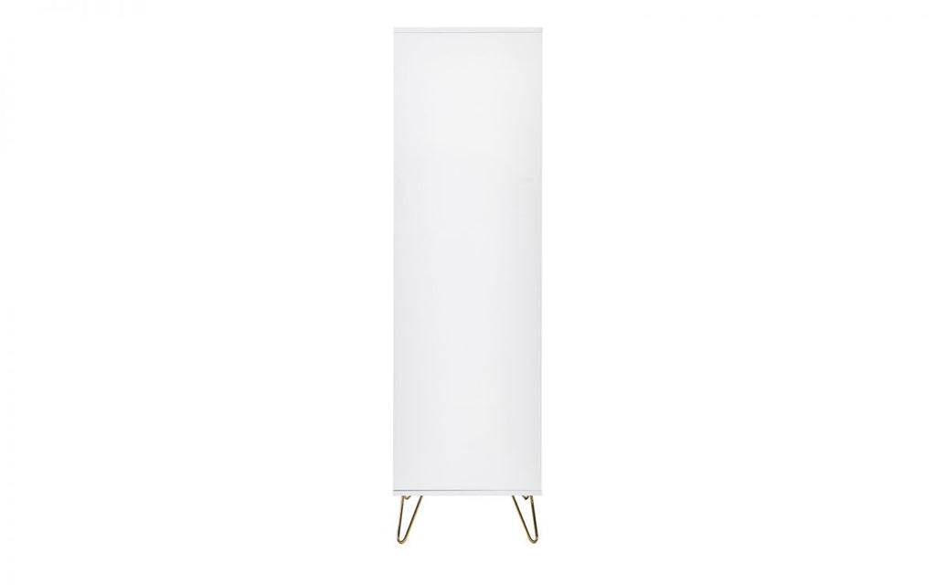 Murano Bedroom Range - In Matt White - Available in: Bedside, 3 Drawer Chest, 5 Drawer Tallboy Chest, 5 Drawer Chest, 6 Drawer Chest & 2 Door-1 Drawer Wardrobe