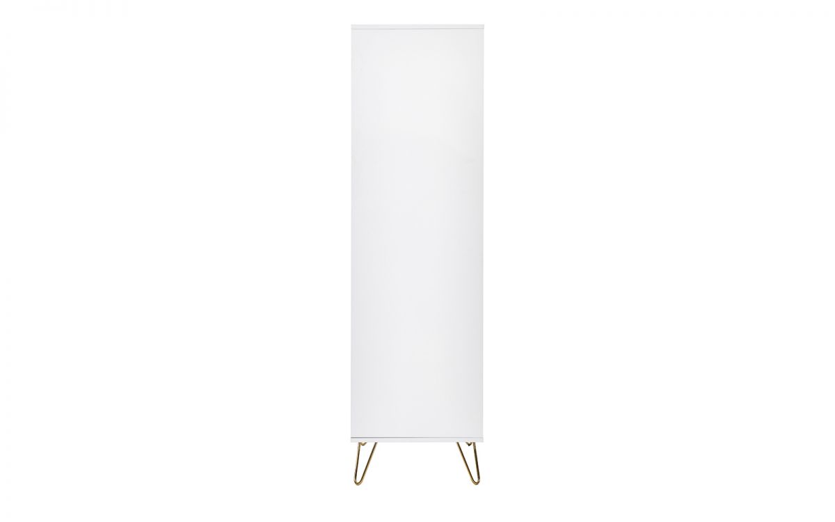 Murano Bedroom Range - In Matt White - Available in: Bedside, 3 Drawer Chest, 5 Drawer Tallboy Chest, 5 Drawer Chest, 6 Drawer Chest & 2 Door-1 Drawer Wardrobe