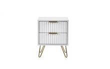 Load image into Gallery viewer, Murano Bedroom Range - In Matt White - Available in: Bedside, 3 Drawer Chest, 5 Drawer Tallboy Chest, 5 Drawer Chest, 6 Drawer Chest &amp; 2 Door-1 Drawer Wardrobe
