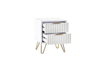 Load image into Gallery viewer, Murano Bedroom Range - In Matt White - Available in: Bedside, 3 Drawer Chest, 5 Drawer Tallboy Chest, 5 Drawer Chest, 6 Drawer Chest &amp; 2 Door-1 Drawer Wardrobe
