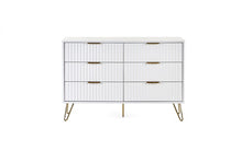 Load image into Gallery viewer, Murano Bedroom Range - In Matt White - Available in: Bedside, 3 Drawer Chest, 5 Drawer Tallboy Chest, 5 Drawer Chest, 6 Drawer Chest &amp; 2 Door-1 Drawer Wardrobe
