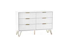Load image into Gallery viewer, Murano Bedroom Range - In Matt White - Available in: Bedside, 3 Drawer Chest, 5 Drawer Tallboy Chest, 5 Drawer Chest, 6 Drawer Chest &amp; 2 Door-1 Drawer Wardrobe
